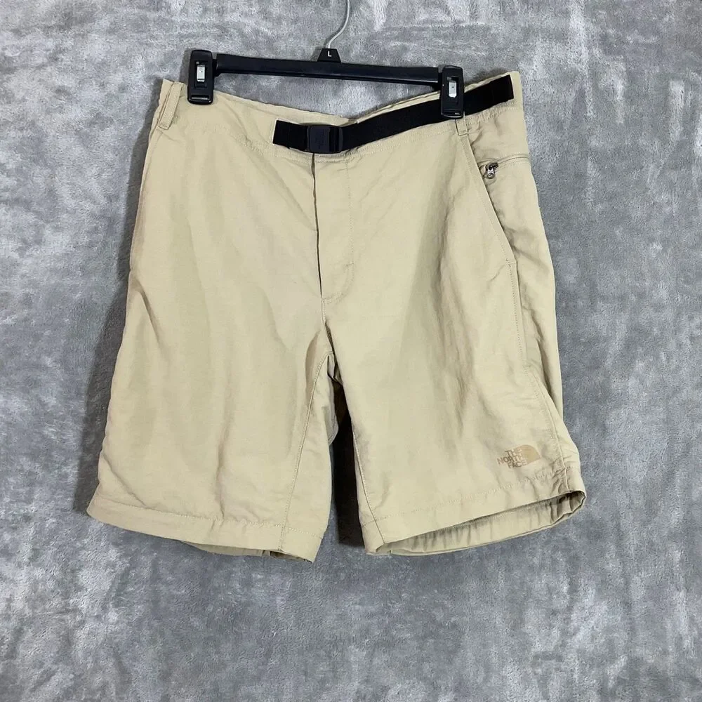 North Face Belted Shorts Men's 32 Hiking Fishing Outdoors Packable zip pockets *